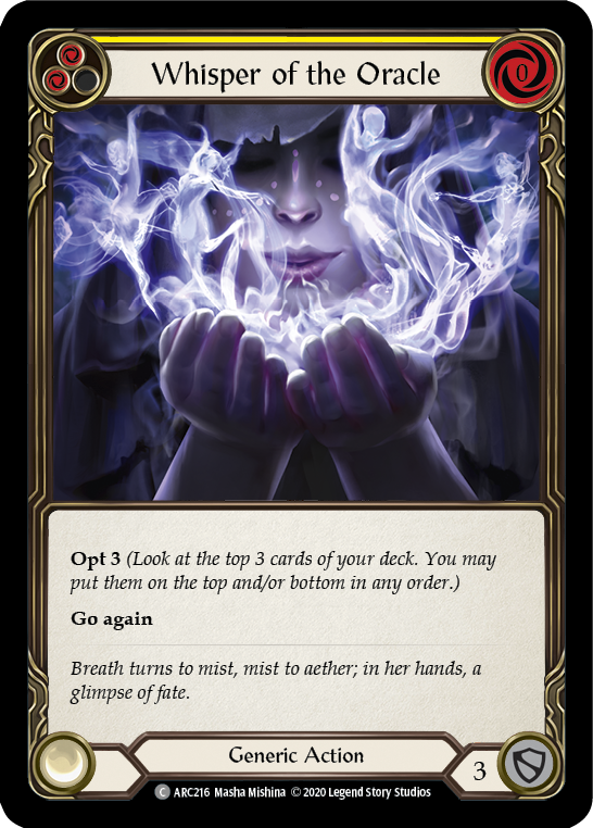 Whisper of the Oracle (Yellow) (ARC216) [Arcane Rising]