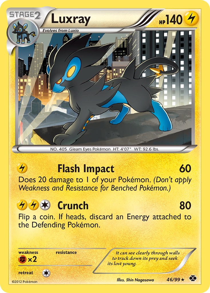 Luxray - 46/99 (Cosmos Holo) (046/099) [Blister Exclusives]
