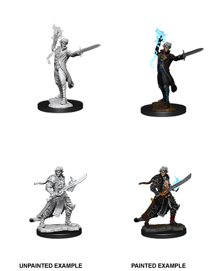 Pathfinder Deep Cuts Unpainted Miniatures: W11 Male Elf Magus (Magic User)