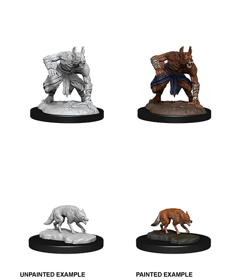 D&D Nolzur's Marvelous Unpainted Miniatures: W14 Jackalwere and Jackal