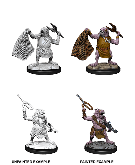 D&D Nolzur's Marvelous Unpainted Miniatures: W14 Kuo-Toa and Kuo-Toa Whip