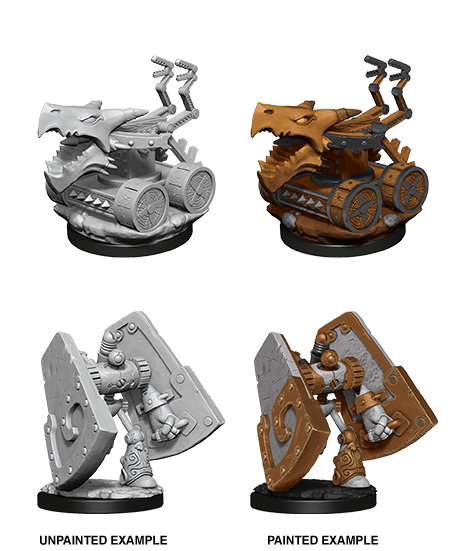 Dungeons & Dragons Nolzur`s Marvelous Unpainted Miniatures: W15 Stone Defender & Oaken Bolter
