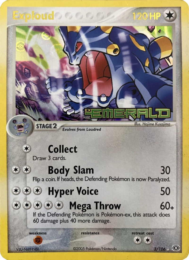 Exploud (3/106) [EX Emerald]