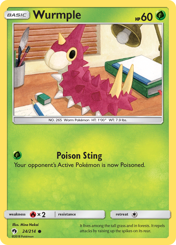 Wurmple (24) (24/214) [SM - Lost Thunder]