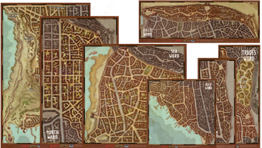 Dungeons & Dragons 5th Edition Waterdeep Wards Map