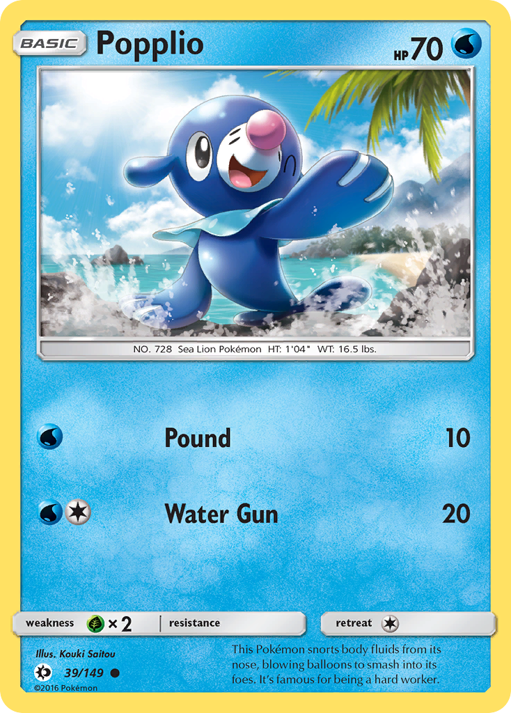 Popplio (39/149) [SM Base Set]