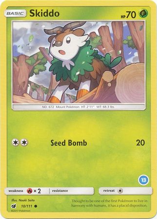 Skiddo (13) (10/111) [SM Trainer Kit: Alolan Sandslash & Alolan Ninetales]