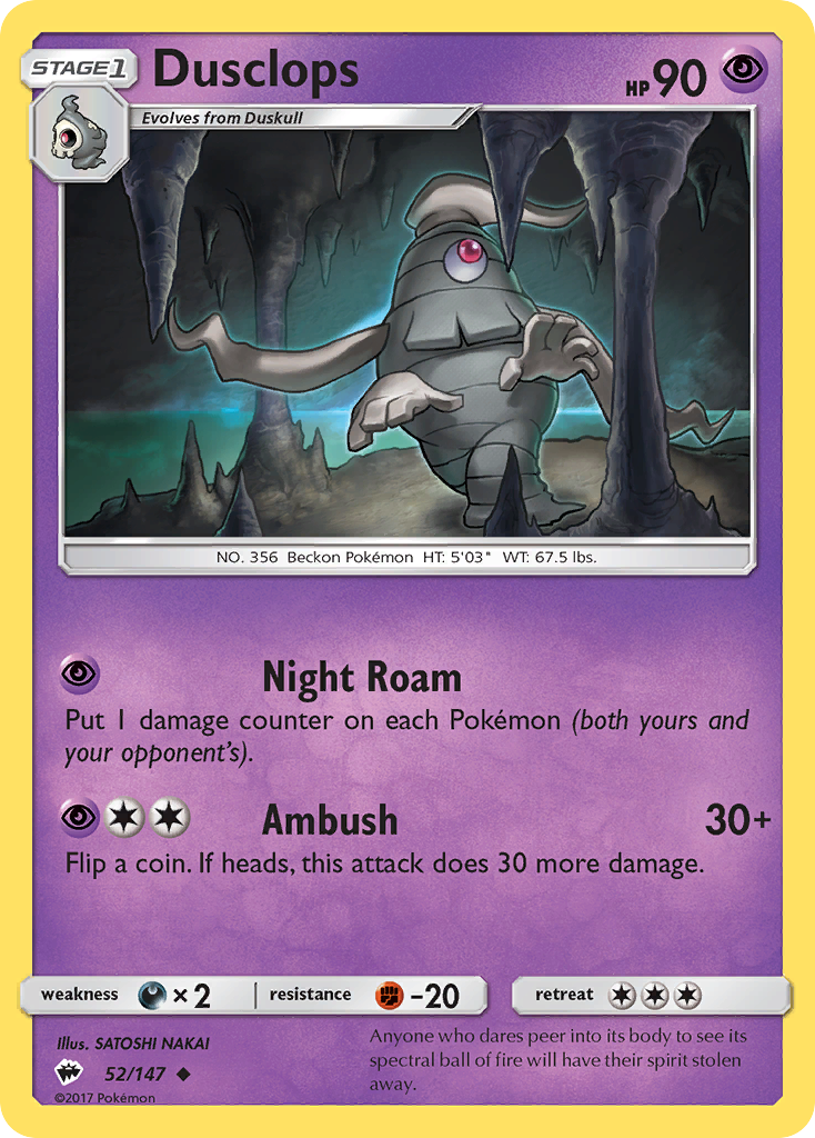 Dusclops (52/147) [SM - Burning Shadows]