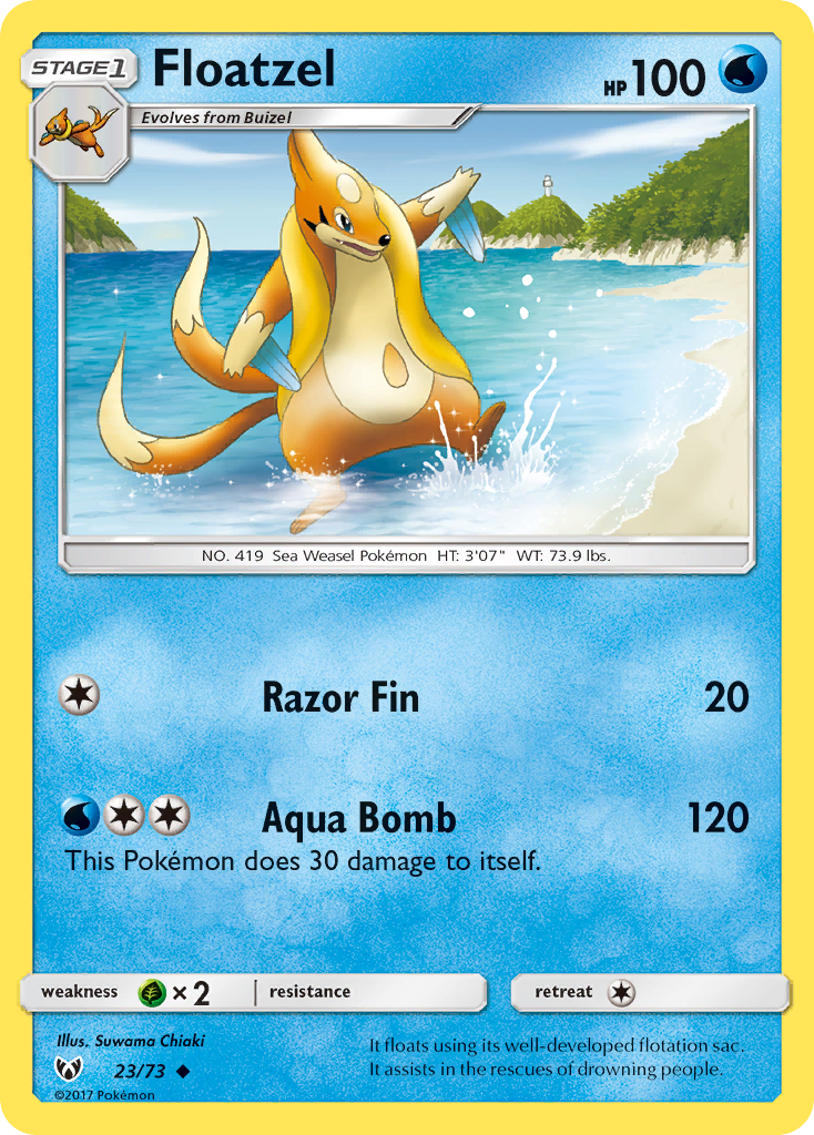 Floatzel (23/73) [Shining Legends]