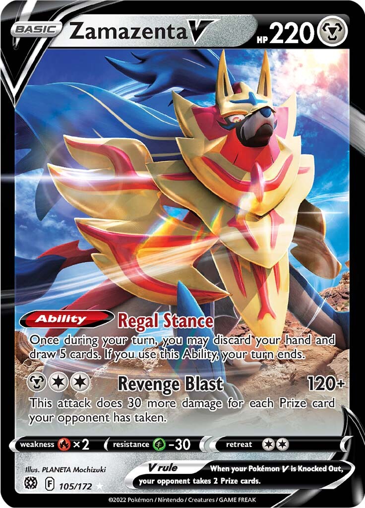 Zamazenta V (105/172) [SWSH09: Brilliant Stars]