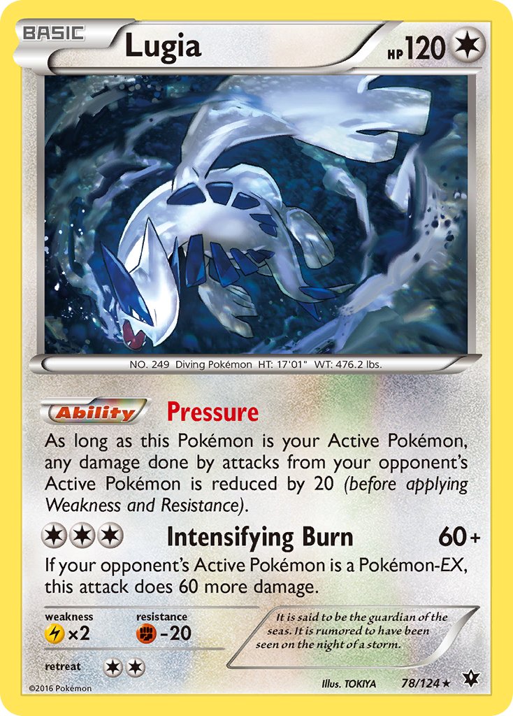 Lugia - 78/124 (XY Fates Collide) (078/124) [Deck Exclusives]