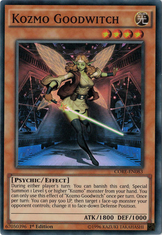 yugioh kozmo cards Goodwitch (CORE-EN083) [Clash of Rebellions] — Darkhold Games and if you do MTG Lord of the Options:Patrick Starmie Wiglett