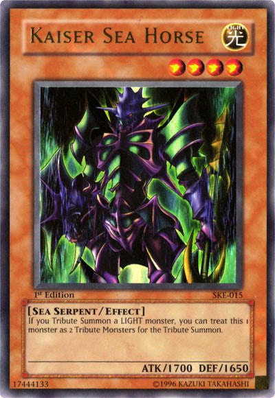 horse yugioh cards Kaiser Sea (SKE-015) [Starter Deck: Kaiba Evolution] baralho Deck:Creative Energy All cards will be Neo Redux: Dragon Energy
