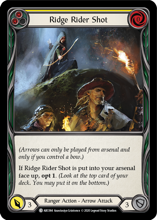 Ridge Rider Shot (Yellow) (ARC064) [Arcane Rising]