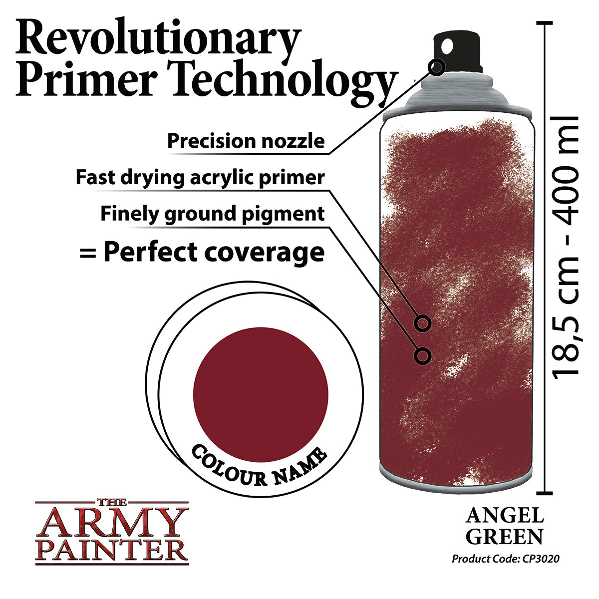 Army Painter: Angel Green Spray Paint Primer