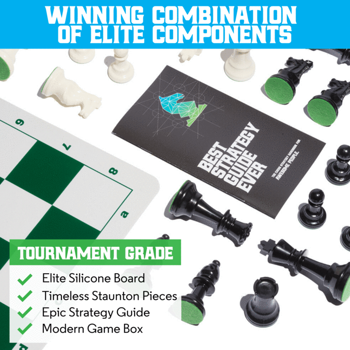 BEST CHESS SET EVER WITH GREEN BOARD