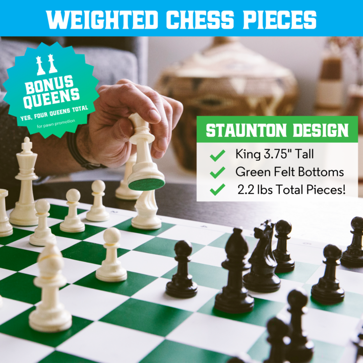 BEST CHESS SET EVER WITH GREEN BOARD