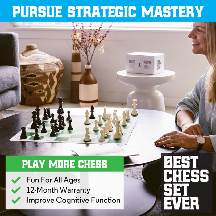BEST CHESS SET EVER WITH GREEN BOARD