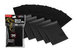 BCW Deck Guard- Double Matte Black 50CT