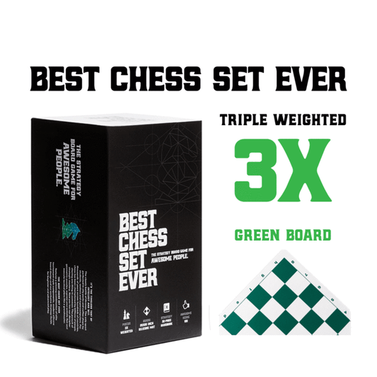 BEST CHESS SET EVER WITH GREEN BOARD