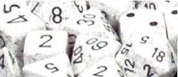 CHESSEX DICE:  7CT DICE SET SPECKLED ARCTIC CAMO (CHX25311)