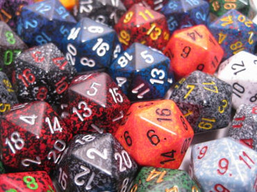 Opaque: D20 Poly Assorted Dice