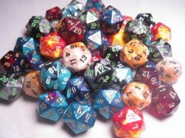 Premium Poly D20 Numbers Assorted