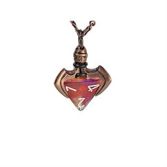 CHESSEX DICE: DICE HOLDER JEWELRY:  BLADE CLAW PENDANT D4 - OLD BRASS FINISH (CHX53410)