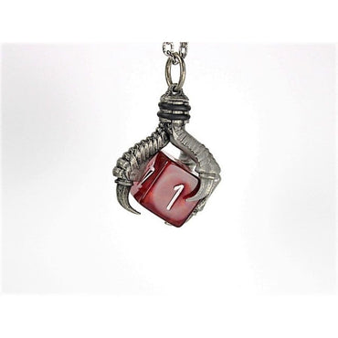 CHESSEX DICE: DICE HOLDER JEWELRY: PENDANT D6 - OLD SILVER FINISH (CHX53102)
