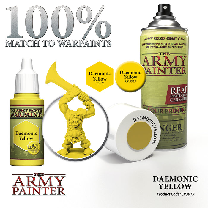 Army Painter: Daemonic Yellow Spray Paint Primer