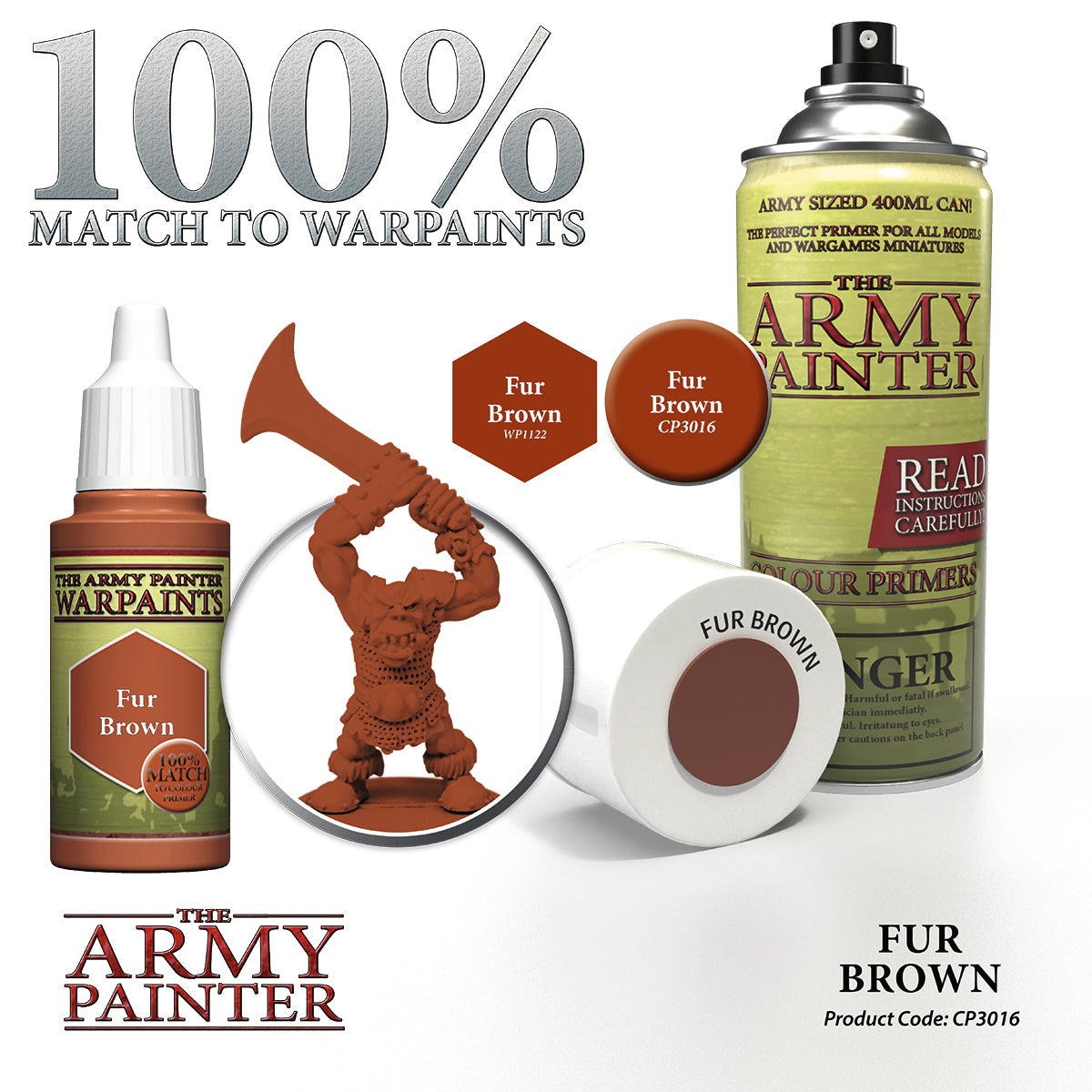 Army Painter: Fur Brown Spray Paint Primer