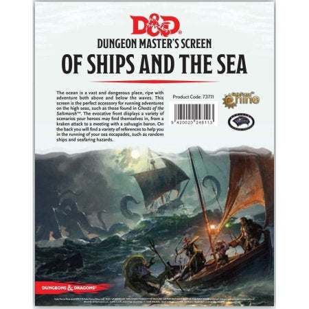 DUNGEONS AND DRAGONS: OF SHIPS AND THE SEA - GAME MASTER SCREEN