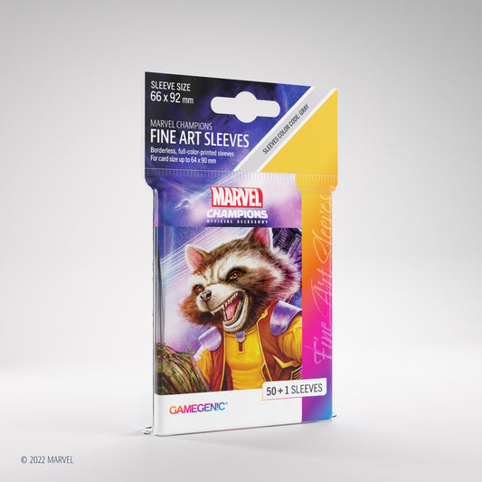 Marvel: Champions Fine Art Sleeves – Rocket Raccoon