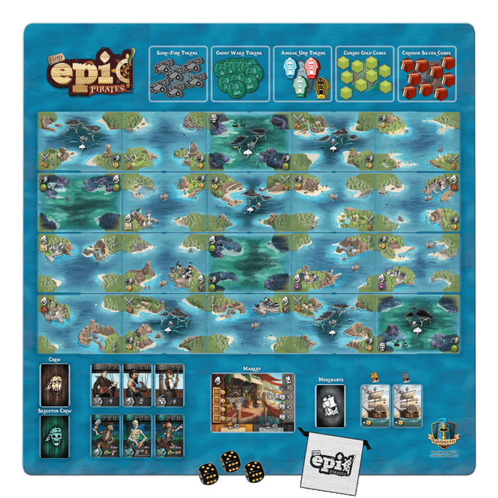 Tiny Epic Pirates Game Mat