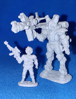 Rifts Glitter Boy & Pilot (original) Miniature Pack