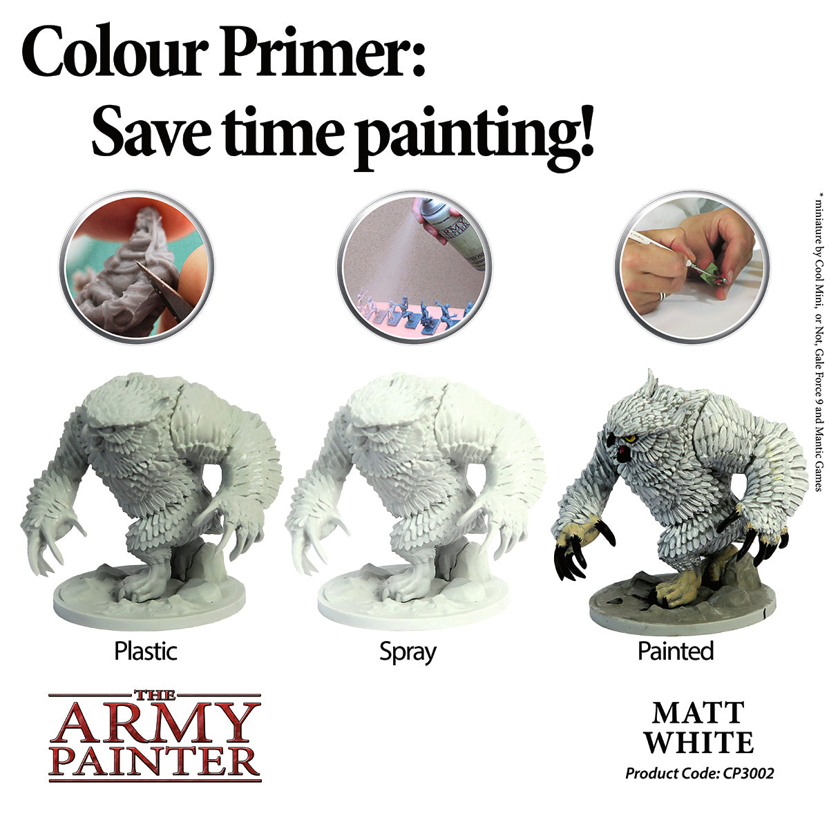 Army Painter: Matt White Undercoat Spray Paint Primer