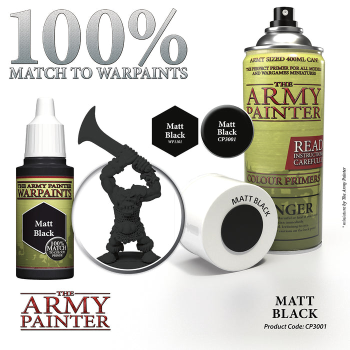 Army Painter: Matt Black Spray Paint Primer
