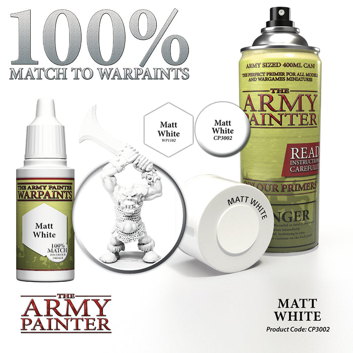 Army Painter: Matt White Undercoat Spray Paint Primer