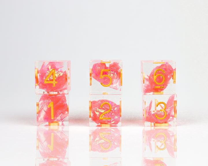 Sirius Dice: D6 Dice - Sharp Flamingo