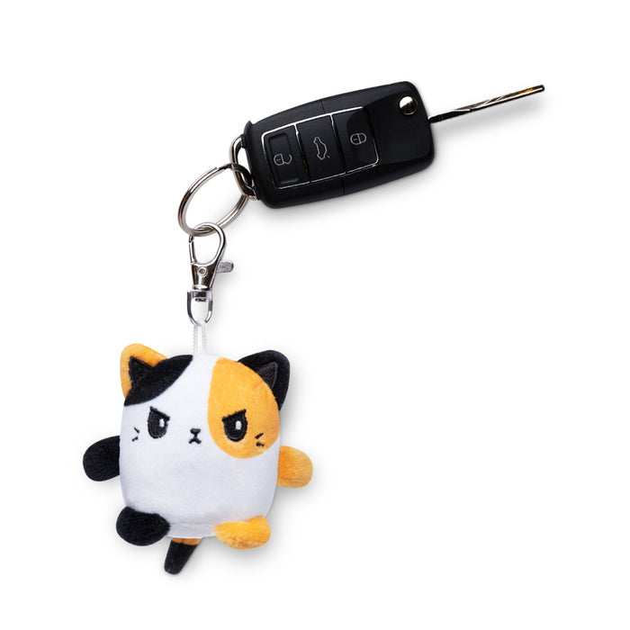 Plushie Charm Keychain: Angry Calico Cat