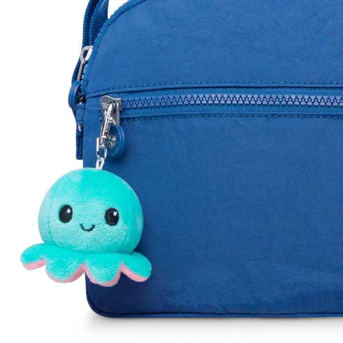 Plushie Charm Keychain: Happy Aqua Octopus