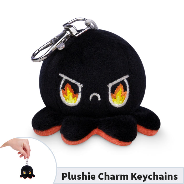 Plushie Charm Keychain: RAGE Black Octopus