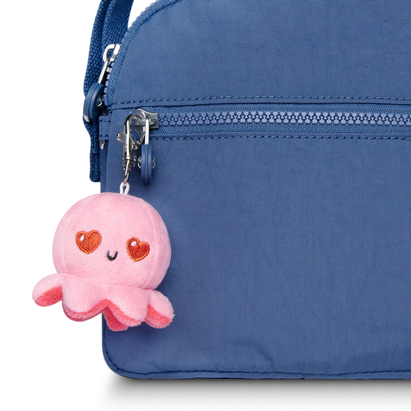 Plushie Charm Keychain: Love Pink Octopus
