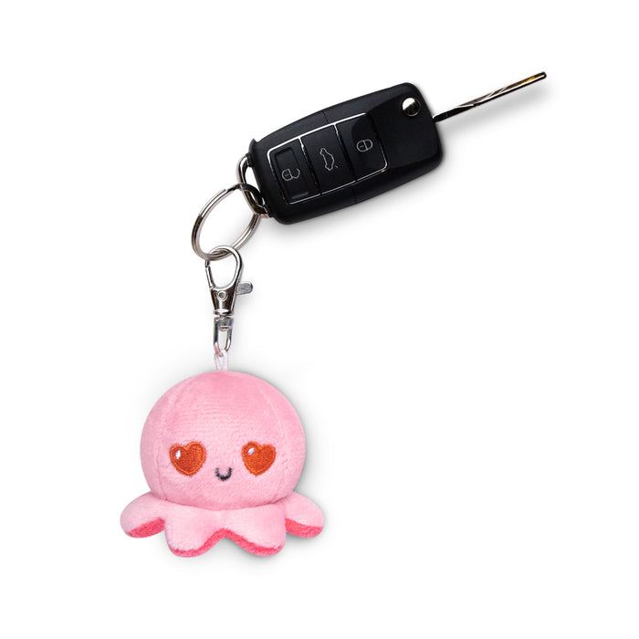 Plushie Charm Keychain: Love Pink Octopus