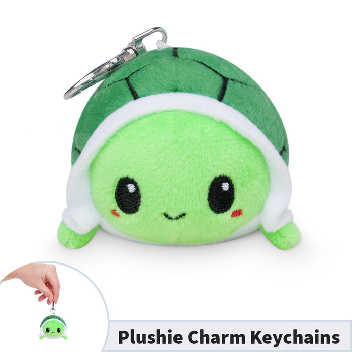 Plushie Charm Keychain: Happy Green Turtle