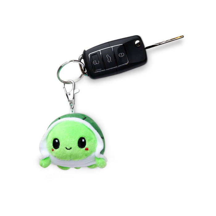 Plushie Charm Keychain: Happy Green Turtle