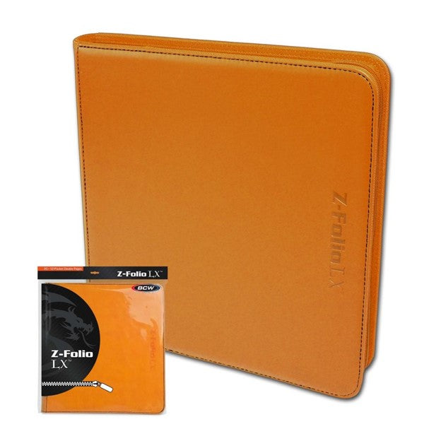 BCW Z-Folio - 12-Pocket LX Orange