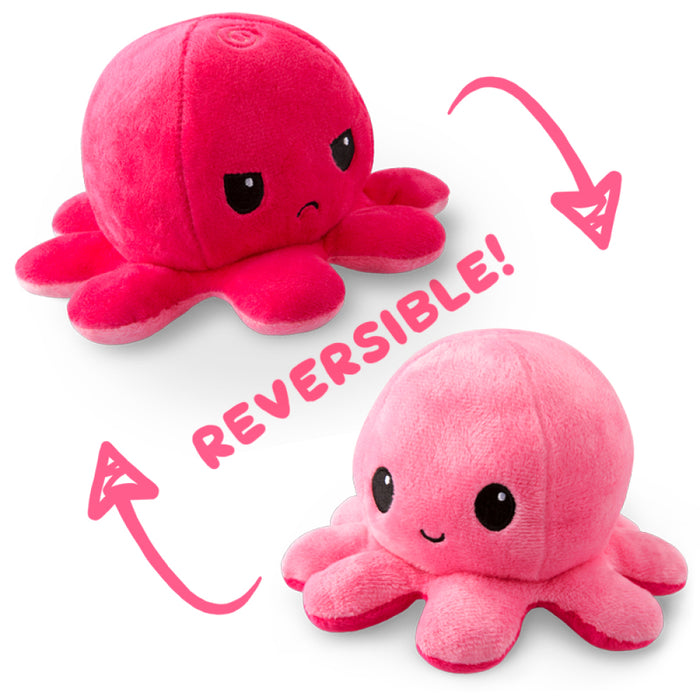 Reversible Octopus Plushie: Double Pink