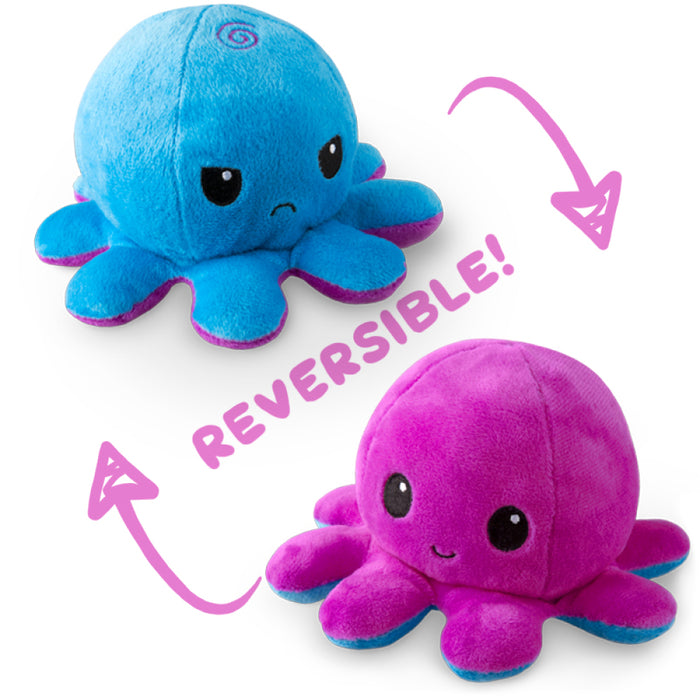 Reversible Octopus Plushie: Purple and Blue