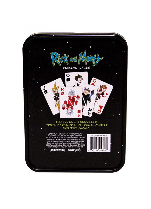 Rick and Morty Playing Cards Tin